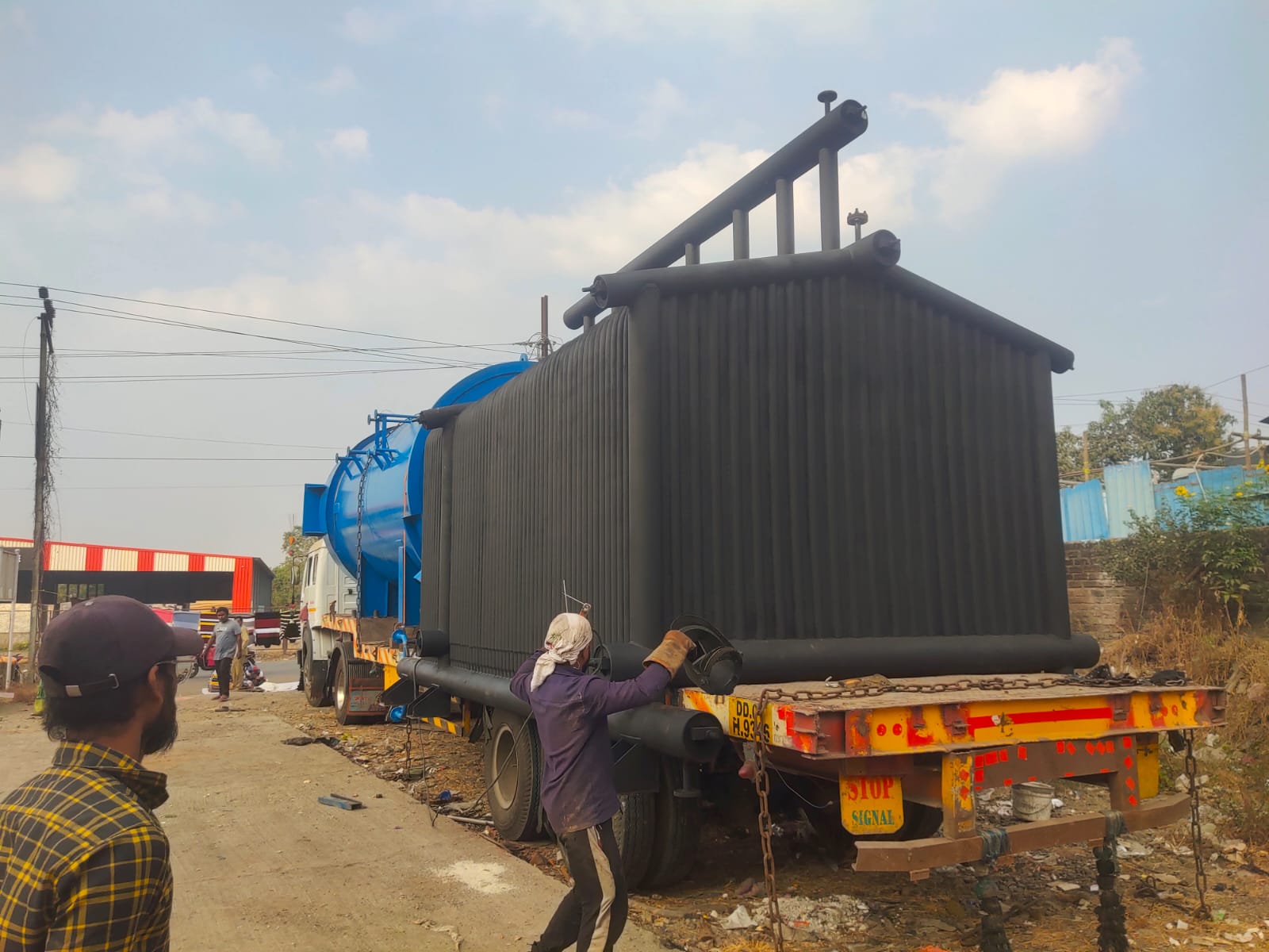 Industrial steam boiler