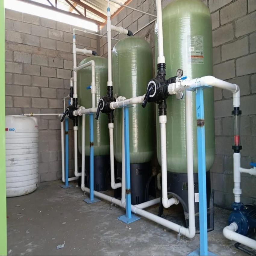 FRP water softener system