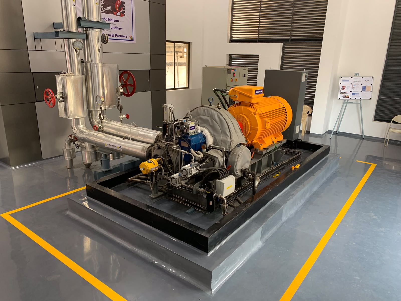 Industrial steam boiler