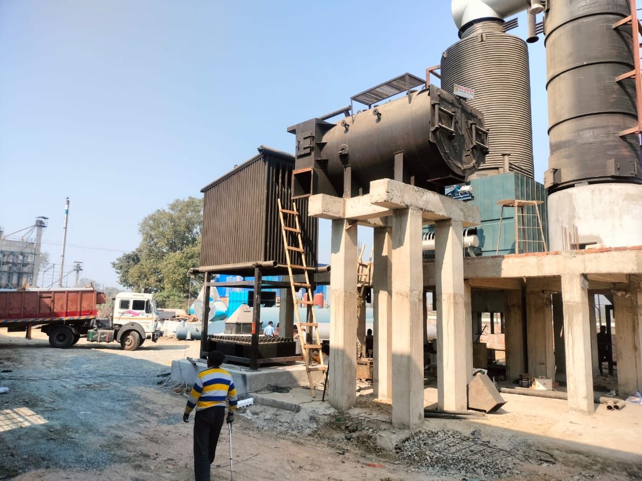 Industrial steam boiler